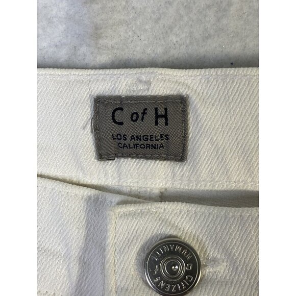 Citizens of Humanity Womens White Fleetwood Crop High Rise Flare Jeans SZ 31 - Picture 5 of 10